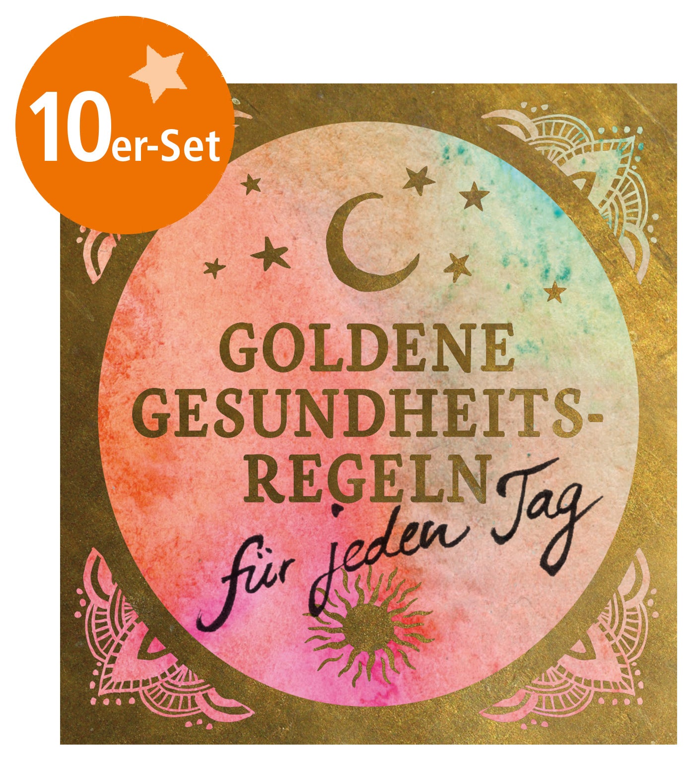 10er-Set Mini-Heft "Goldene Gesundheitsregeln für jeden Tag" - YOGISHOP