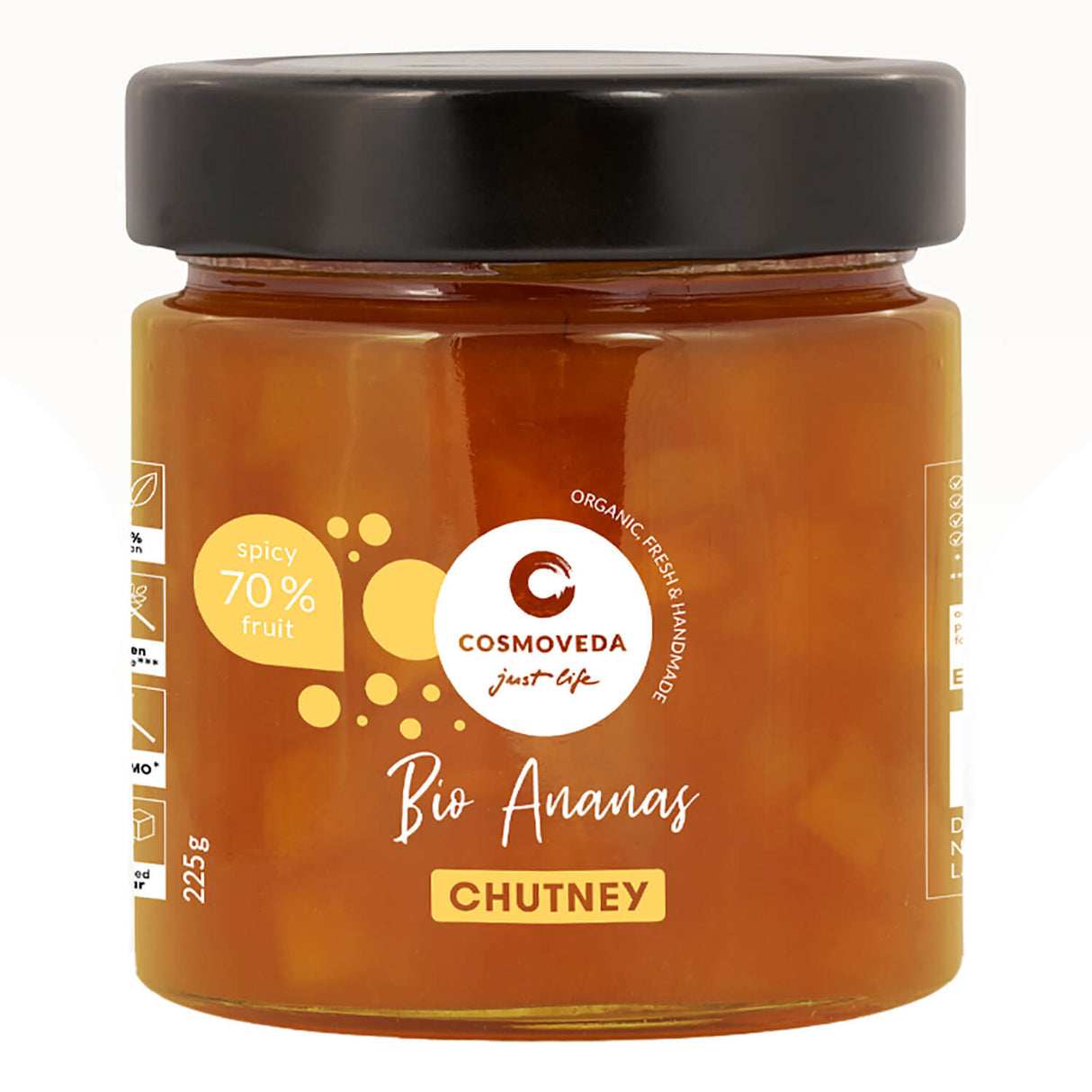 Bio Ananas Chutney,  225 g - YOGISHOP