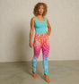 Yoga-Leggings Indian Spirit - pink-mango-blue - YOGISHOP