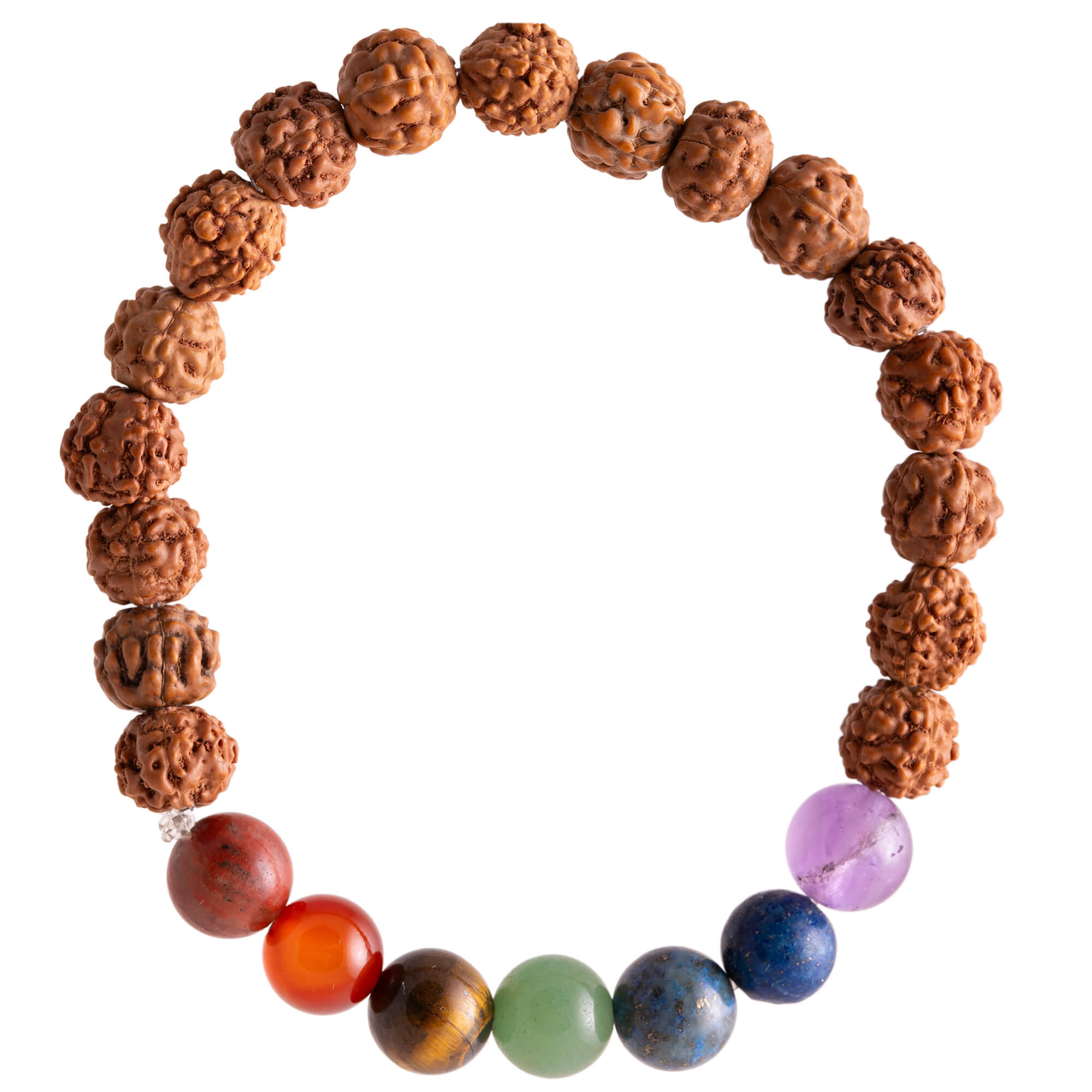 Rudraksha Armband - Chakra - YOGISHOP