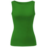 Yoga-Tank-Top Boatneck - classic green - YOGISHOP