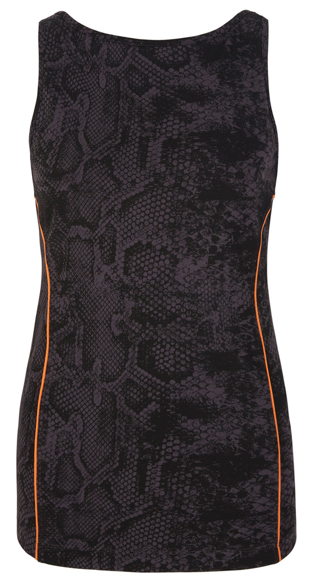 Yoga-Tank-Top mit Bra - snakeskin - YOGISHOP