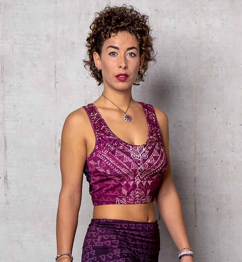 Yoga-Bra - Buddhi, aubergine - YOGISHOP