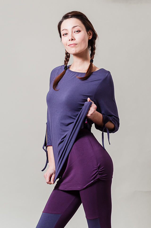 Yoga Lounge Top - lavender - YOGISHOP