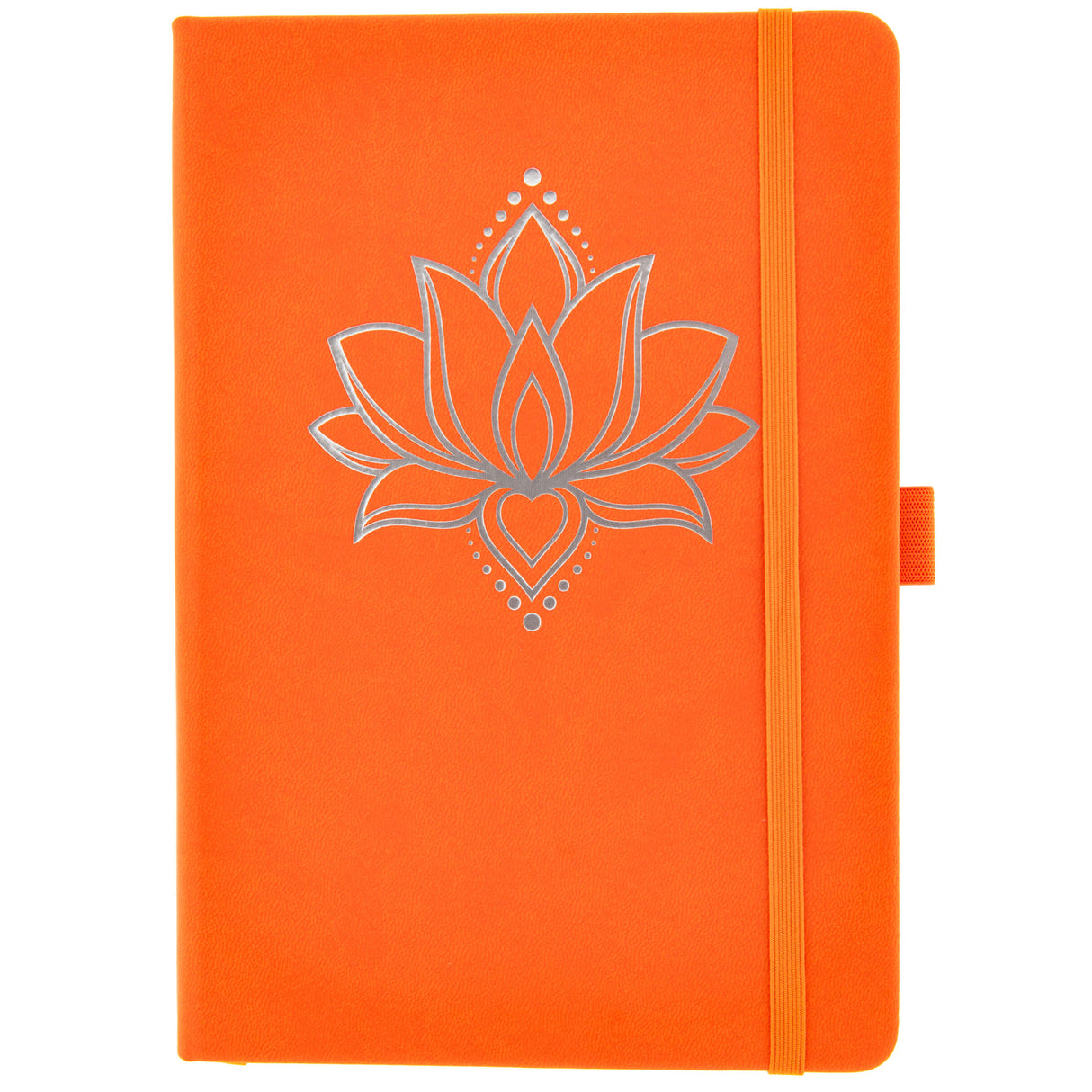 Yoga Notizbuch A5 - Lotus orange - YOGISHOP