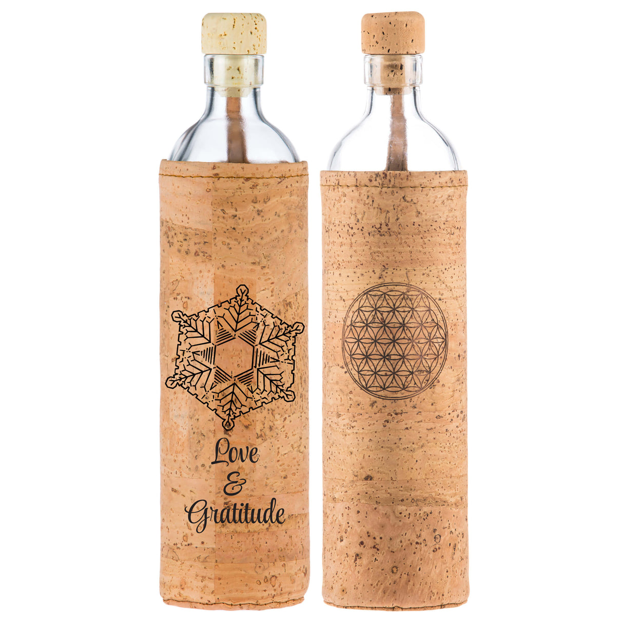 Flaska Trinkflasche SPIRITUAL Kork 0,75 l - YOGISHOP