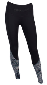 Function-Leggings "Colourblock tie dye" - black/navy - YOGISHOP