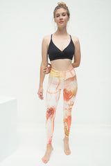 Yoga-Leggings Ganga 7/8 - caribbean sunset - YOGISHOP