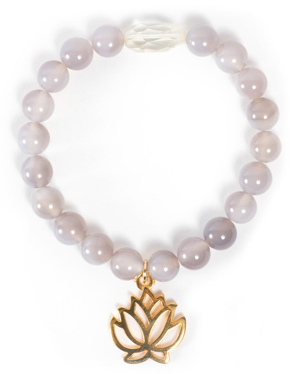 Mala-Armband "Golden Lotus" - YOGISHOP