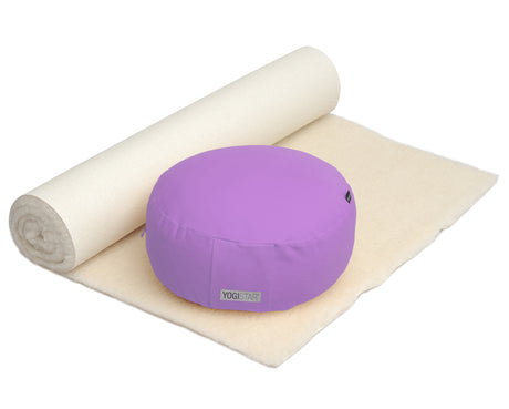 Yoga-Set Comfort Edition - Meditation natur 75 x 180 cm - YOGISHOP