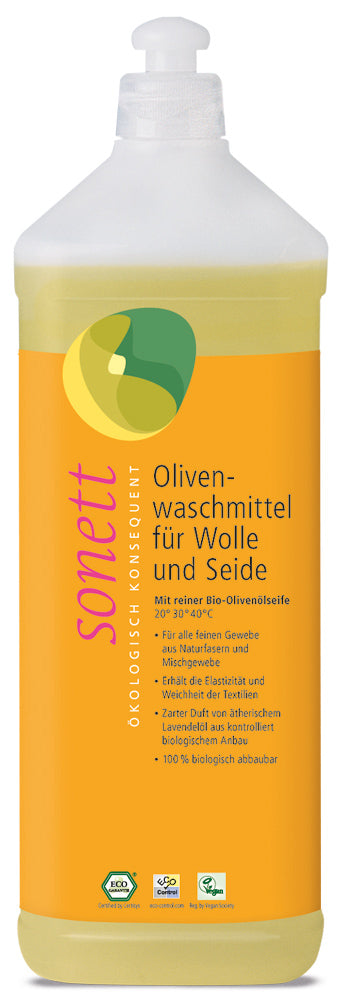 Olivenwaschmittel für Wolle & Seide, 1 l - YOGISHOP