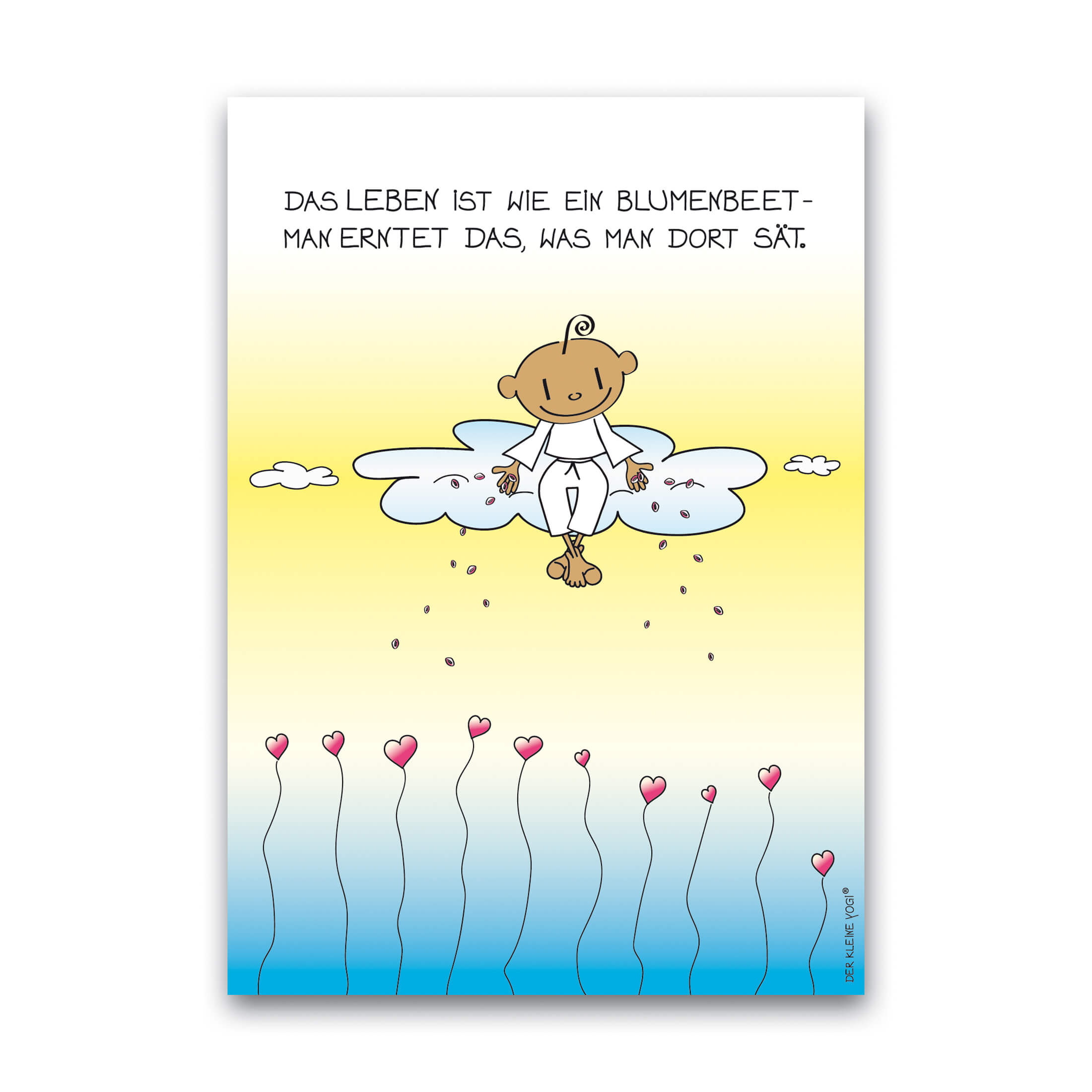 Postkarte Der kleine Yogi - 10,5 x 15 cm - YOGISHOP