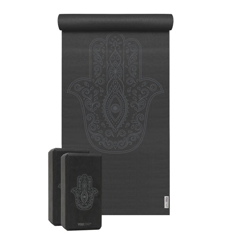 Yoga-Set Starter Edition - hand of fatima (Yogamatte + 2 Yogablöcke) - YOGISHOP