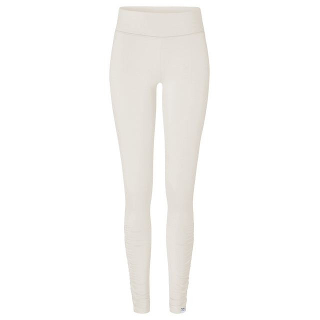 Yoga-Leggings rolldown "ala" - ivory - YOGISHOP