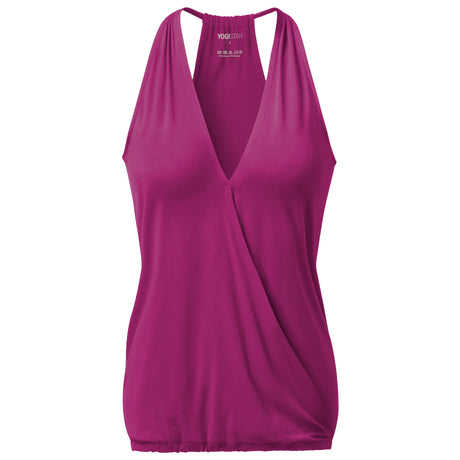 Yoga-Racerback V-Neck "ala" - raspberry - YOGISHOP