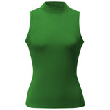 Yoga Top Stand Up Collar - classic green - YOGISHOP