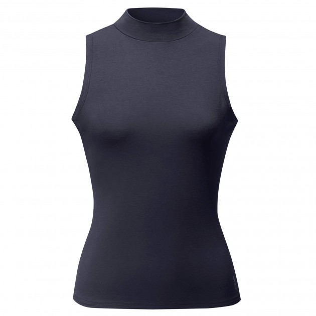 Yoga Top Stand Up Collar - midnight-blue 