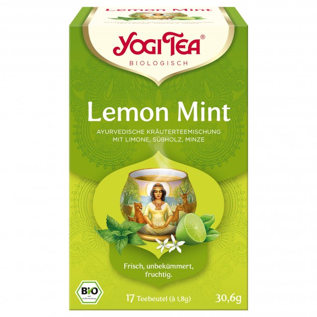 Organic Lemon Mint Tea Blend, 30.6 g 