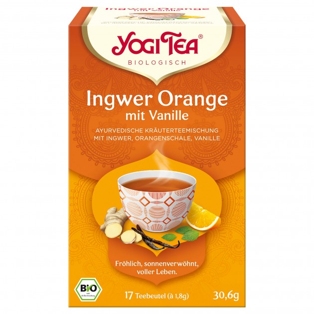 Organic Ginger Orange with Vanilla Tea Blend, 30,6 g 