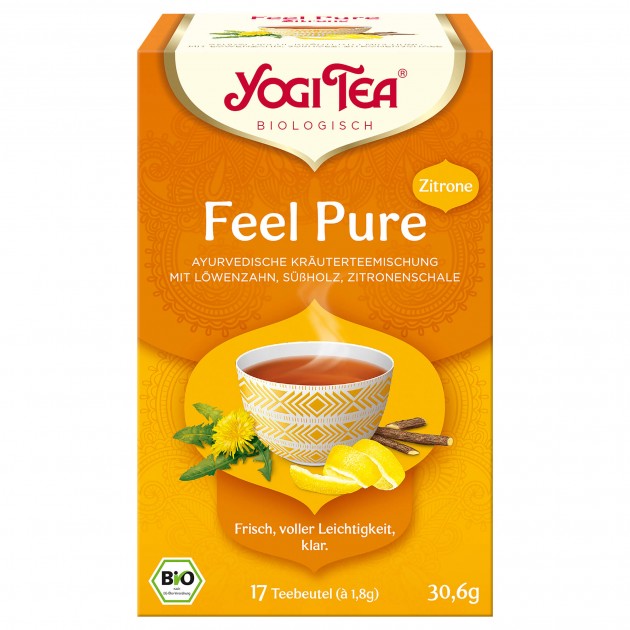 Organic Feel Pure with Lemon Tea Blend, 30.6 g 