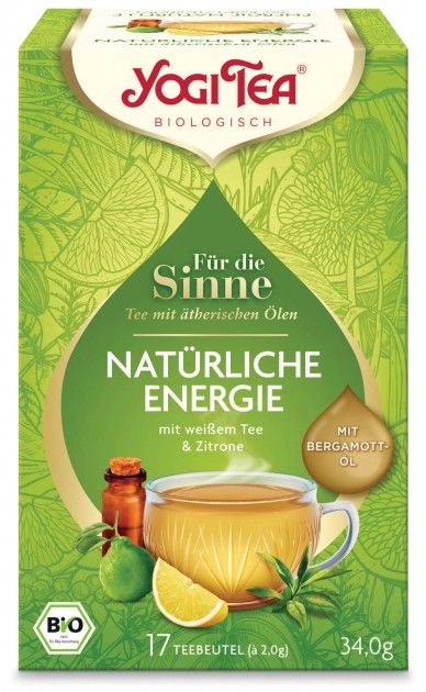 Organic For the Senses - Natural Energy Tea Blend, 34 g 