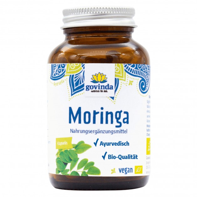 Organic Moringa Capsules, 45 g 