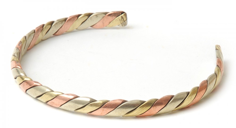 Bangle from 3 metals 
