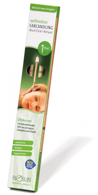 1 pair of ear candles "wellmotion" 