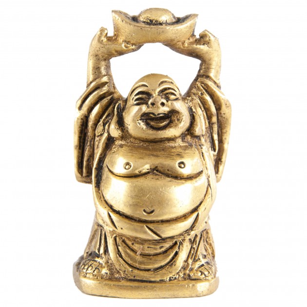 Happy Buddha made of brass, 5 cm 