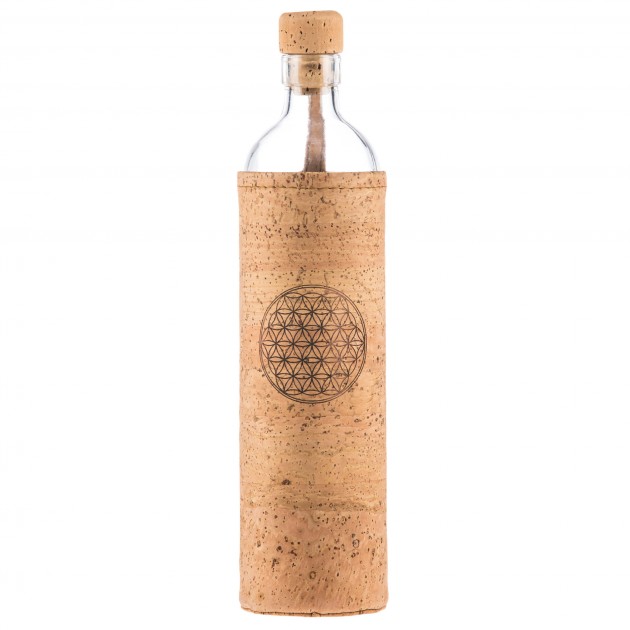 Flaska Drinking Bottle SPIRITUAL Cork 0,75 l Flower of life