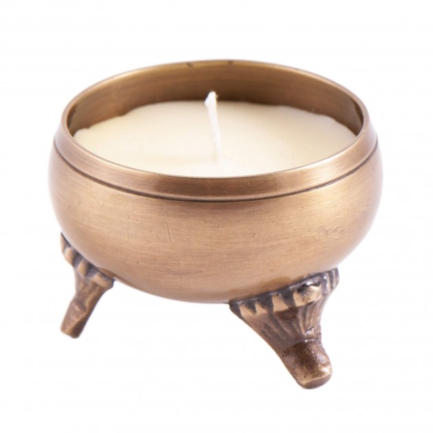 Tari - Soy wax candle in brass vessel 