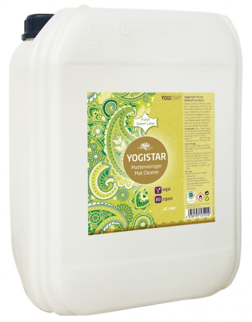 Organic Yoga Mat Cleaner - fresh green lime - 10 l 