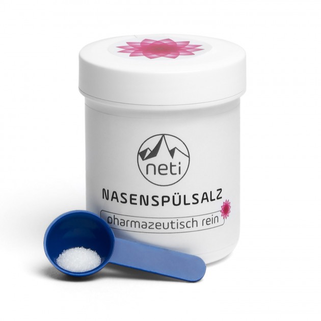 neti® nasal rinsing salt tin with measuring spoon, 70 g 