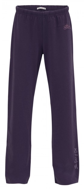 Wellness trousers - aubergine 