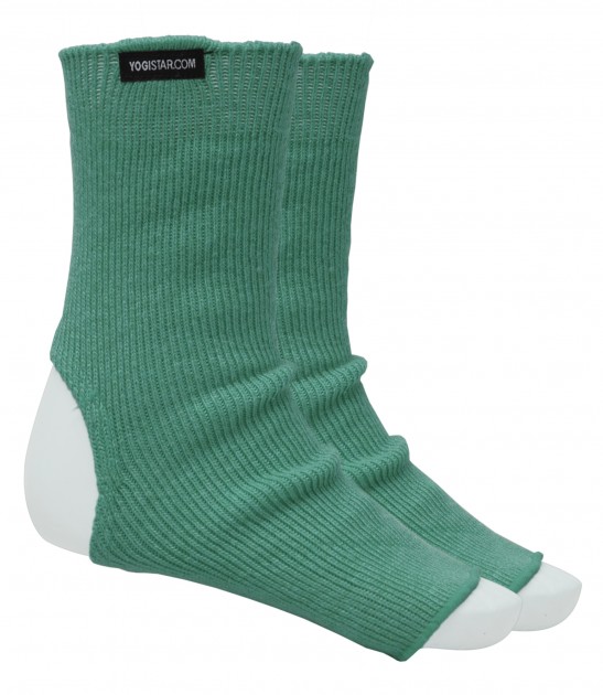 Yoga-Socken emerald green - Wolle