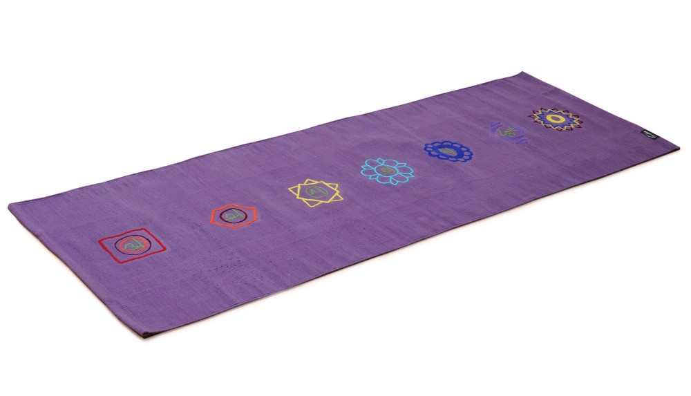 Yoga rug cotton rug - chakra 
