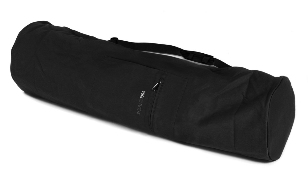 Yoga carrybag yogibag cotton - 75 cm black