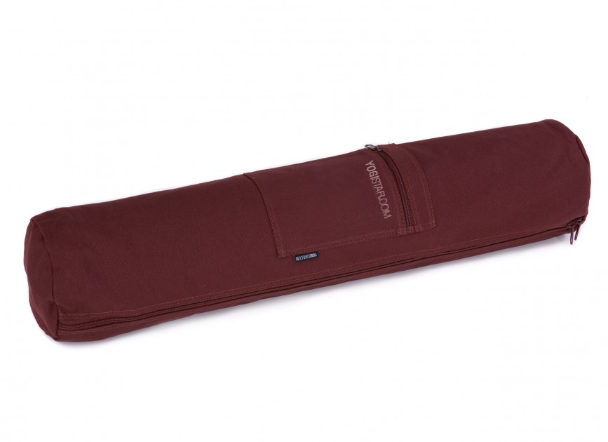 Yoga bag yogibag® basic - zip - cotton - big - 72 cm bordeaux