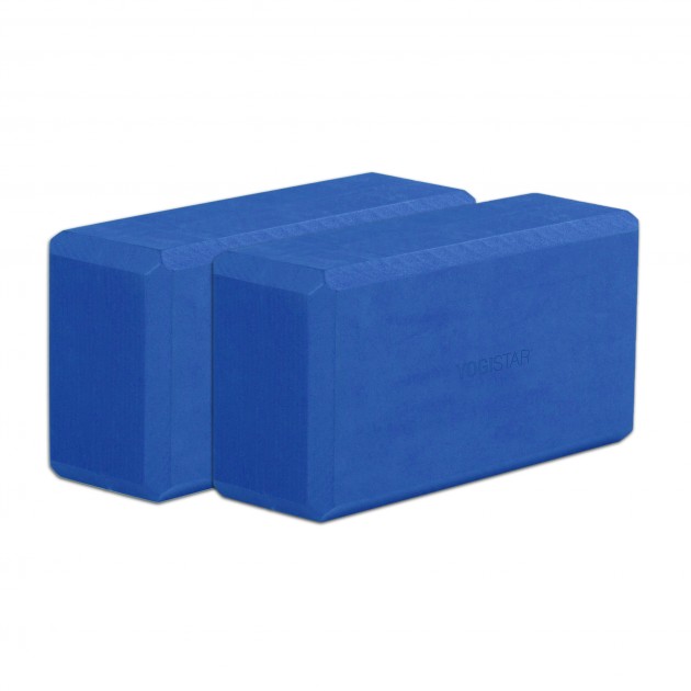 Yoga block yogiblock® basic - set of 2 blue