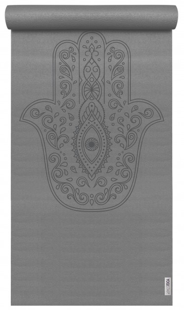 Yoga mat yogimat® basic - art collection - hand of fatima graphite