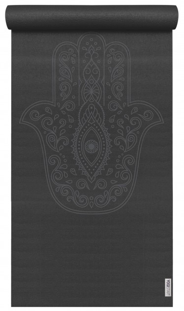 Yoga mat yogimat® basic - art collection - hand of fatima zen black