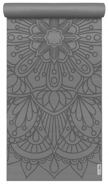 Yoga mat yogimat® basic - art collection - lotus mandala graphite