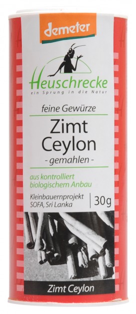 Organic demeter cinnamon Ceylon, ground, 30 g 