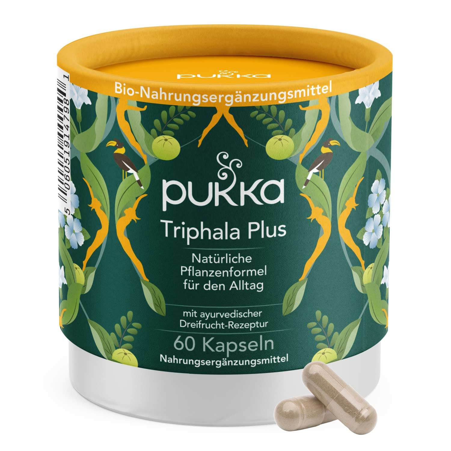 YOGISHOP | Bio Nahrungsergänzungsmittel Triphala Plus 60 Kapseln (45 g) |  Yoga, Yogamatten & Yoga-Zubehör