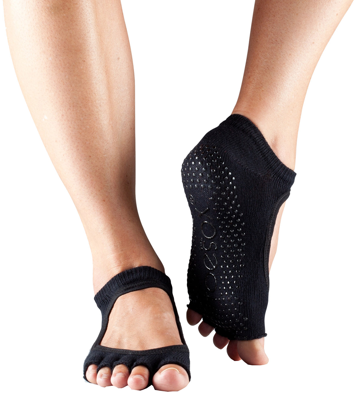 YOGISHOP | Toe socks "BELLA" open, black | Yoga, Yogamats & Yoga-Equipment