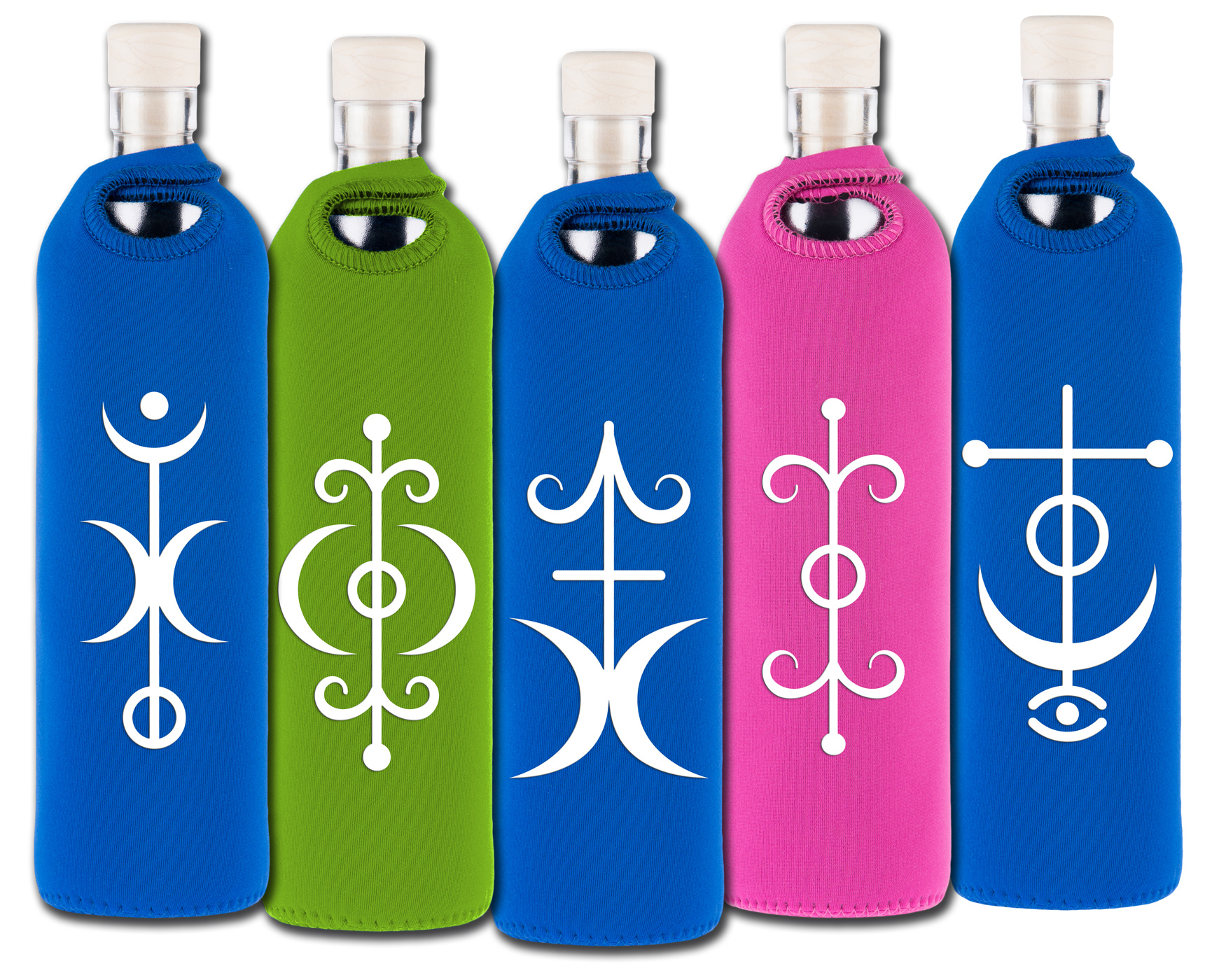 YOGISHOP | Flaska Trinkflasche SPIRITUAL Neopren - 0,75 l | Yoga,  Yogamatten & Yoga-Zubehör
