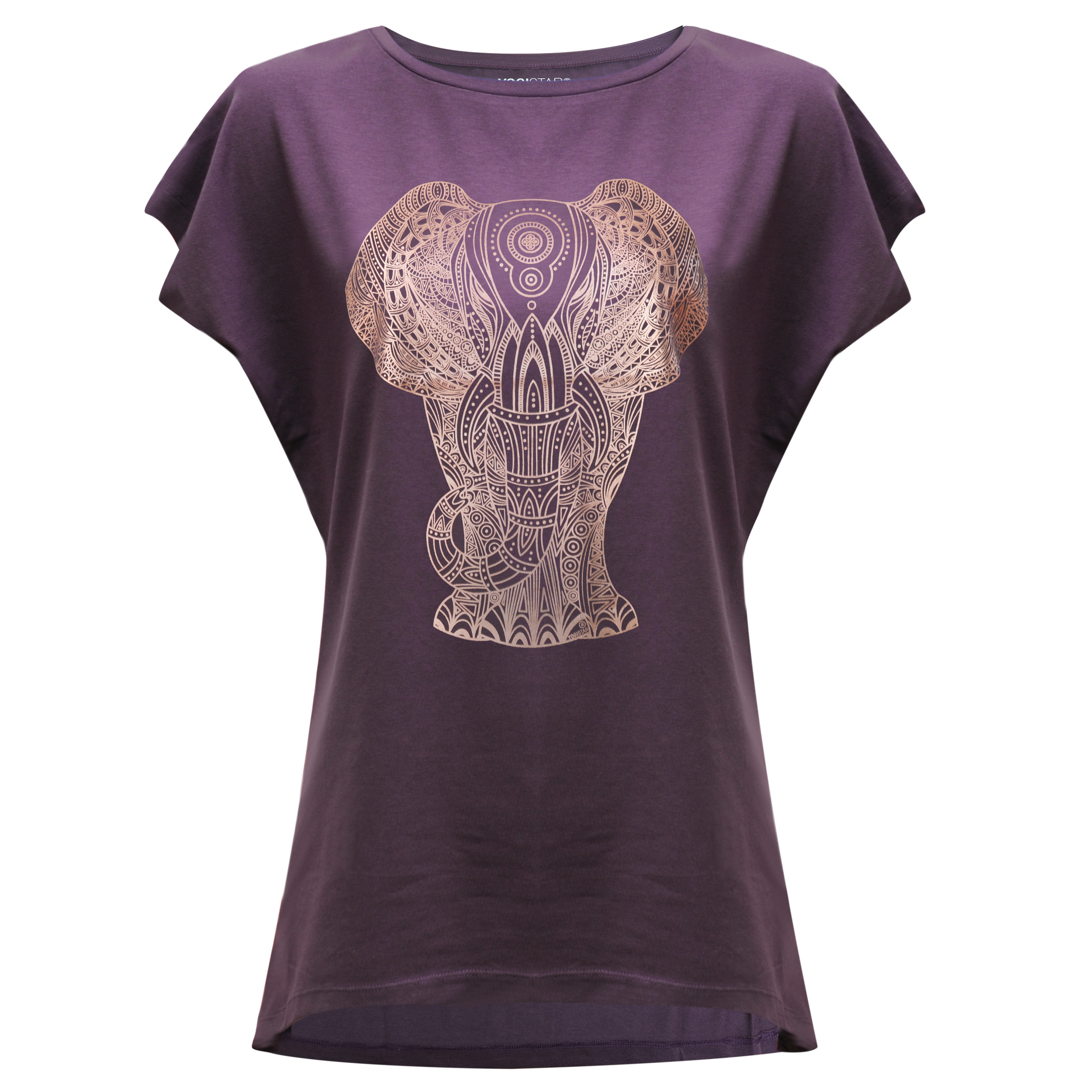 YOGISHOP | Yoga-T-Shirt Batwing „elephant“ - berry/copper | Yoga,  Yogamatten & Yoga-Zubehör
